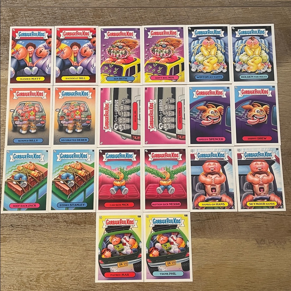 Garbage Pail Kids Don’t Make Me Pull This Car Over Set